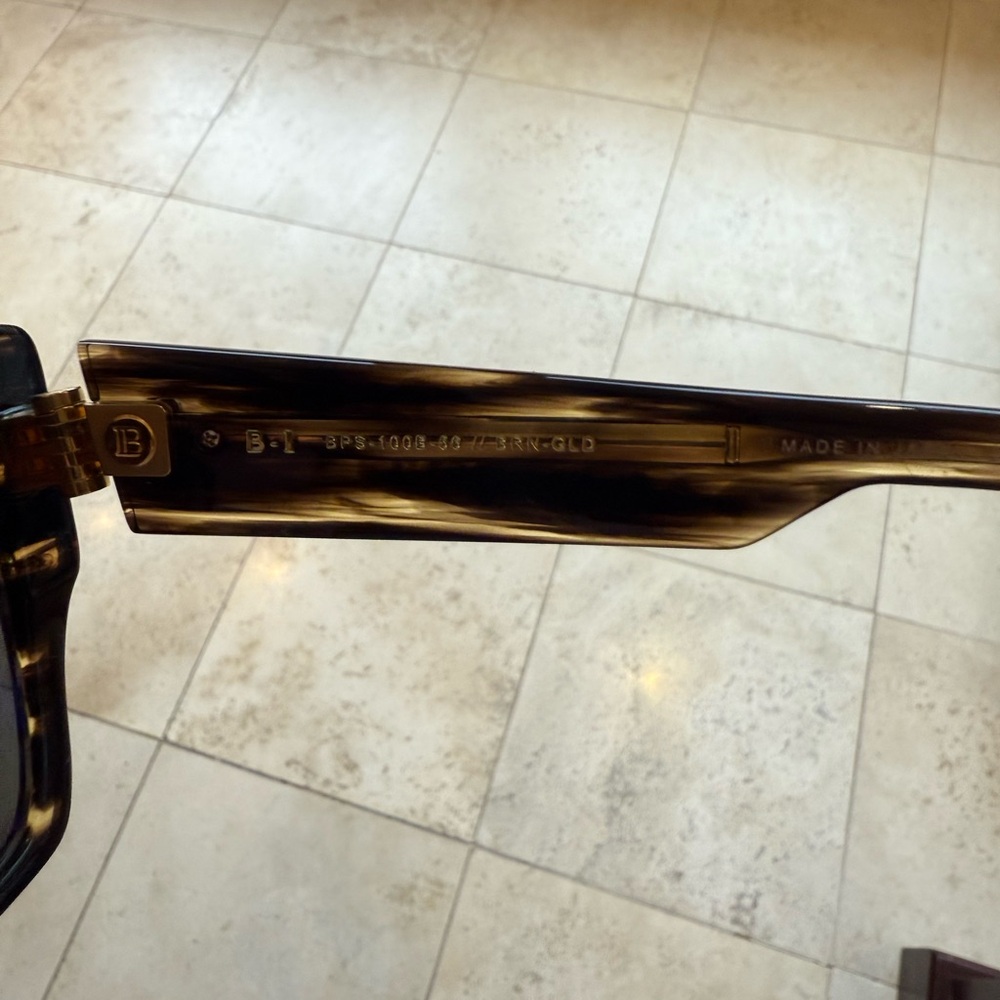 Balmain Tortoiseshell Square Sunglasses - image 3